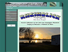 Tablet Screenshot of campingplatz-rheinblick.de